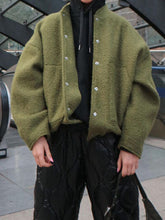 Load image into Gallery viewer, Autumn Casual Full Size Drop Shoulder Snap Down Jacket with Buttoned Front and Pockets
