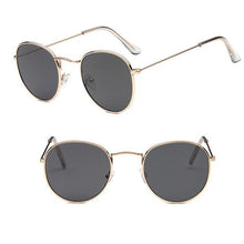 Load image into Gallery viewer, Leon Elegant Unisex Woman and Man Classic Round  Sunglasses Designer Glasses Lady Round Luxury Retro Sunglasses With Vintage Mirror Oculos De Sol Gafas
