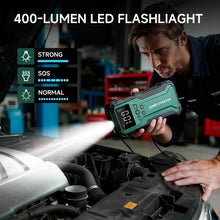 Load image into Gallery viewer, 7-in-1 Emergency Car Power Supply Starter &amp; Air Pump
