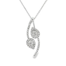Load image into Gallery viewer, .50ct Diamond Fashion Pendants 10KT White Gold
