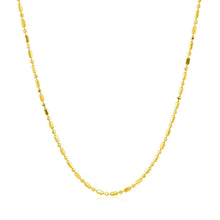 Load image into Gallery viewer, 14k Yellow Gold Diamond-Cut Alternating Bead Chain 1.2mm
