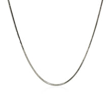 Load image into Gallery viewer, Rhodium Plated 1.2mm Sterling Silver Snake Style Chain
