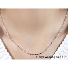 Load image into Gallery viewer, 14k White Gold Lumina Pendant Chain 1.0mm
