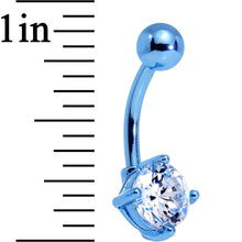 Load image into Gallery viewer, Clear Cubic Zirconia Gem Multicolor Belly Ring Set of 5
