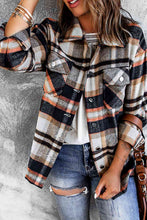 Load image into Gallery viewer, Classic Plaid Button Front Shirt Jacket with Breast Pockets Casual &amp; Minimalist Outerwear
