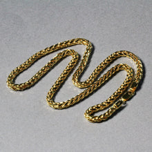 Load image into Gallery viewer, 4.1mm 14k Yellow Gold Diamond Cut Round Franco Chain
