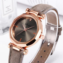 Load image into Gallery viewer, Women Watch Rhinestone Fashion Exquisite Women Leather Casual Watch Luxury Analog Quartz Crystal Wristwatch Bracelet Watch For Women and Girls
