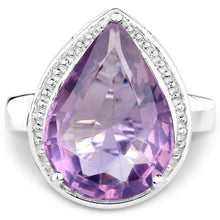 Load image into Gallery viewer, 9.00 Carat Genuine Amethyst .925 Sterling Silver Ring
