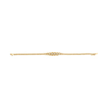 Load image into Gallery viewer, 10K Yellow Gold 1/4 Cttw Round-Cut Diamond Basket Weave Rope Chain Style 7" Bracelet (H-I Color, I1-I2 Clarity)
