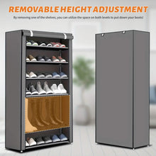Load image into Gallery viewer, 10-Layer 9 Grid Shoe Rack Shelf Storage Closet Organizer

