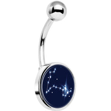 Load image into Gallery viewer, Zodiac Constellation Pisces Belly Ring
