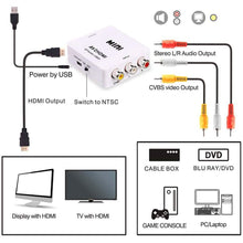 Load image into Gallery viewer, ABLEWE 1080P Mini RCA Composite CVBS Video Audio Converter Adapter
