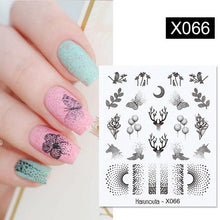 Load image into Gallery viewer, Abstract Lady Face Water Decals Fruit Flower Summer Leopard Alphabet Leaves Nail Stickers Water Black Leaf Sliders Marble Nail Art Stickers Water Transfer Nail Decals Full Wraps Gradient Acrylic Nail Kits for Women Manicure Decoration
