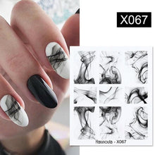 Load image into Gallery viewer, Abstract Lady Face Water Decals Fruit Flower Summer Leopard Alphabet Leaves Nail Stickers Water Black Leaf Sliders Marble Nail Art Stickers Water Transfer Nail Decals Full Wraps Gradient Acrylic Nail Kits for Women Manicure Decoration
