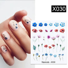 Load image into Gallery viewer, Abstract Lady Face Water Decals Fruit Flower Summer Leopard Alphabet Leaves Nail Stickers Water Black Leaf Sliders Marble Nail Art Stickers Water Transfer Nail Decals Full Wraps Gradient Acrylic Nail Kits for Women Manicure Decoration
