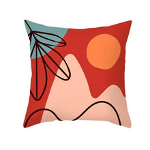 Load image into Gallery viewer, Abstract Line Drawing Cushion Case Modern Abstract Painting Pillow Case Beautiful Art Cushion Covers Art Sofa Pillows Case Livingroom Decorative Pillow 45x45CM
