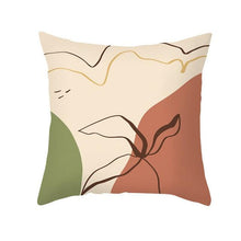 Load image into Gallery viewer, Abstract Line Drawing Cushion Case Modern Abstract Painting Pillow Case Beautiful Art Cushion Covers Art Sofa Pillows Case Livingroom Decorative Pillow 45x45CM
