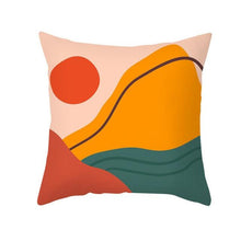 Load image into Gallery viewer, Abstract Line Drawing Cushion Case Modern Abstract Painting Pillow Case Beautiful Art Cushion Covers Art Sofa Pillows Case Livingroom Decorative Pillow 45x45CM
