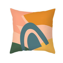 Load image into Gallery viewer, Abstract Line Drawing Cushion Case Modern Abstract Painting Pillow Case Beautiful Art Cushion Covers Art Sofa Pillows Case Livingroom Decorative Pillow 45x45CM

