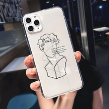 Load image into Gallery viewer, Abstract Soft Unique Silicon Phone Case For iPhone 14 13 Pro Max 12 Pro Luxury Clear Transparent Charming Silicone Protective Lightweight Ultra Thin Cover Pattern Printed  Back Cover

