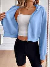 Load image into Gallery viewer, Relaxed Minimalist Zip-Up Dropped Shoulder Hooded Jacket Casual &amp; Comfortable Lightweight Outerwear
