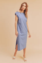 Load image into Gallery viewer, Side Slit Round Neck Sleeveless Midi Elegant Dress–Versatile, Chic, and Timeless Wardrobe Staple with Side Slits and Sleeveless Design for Effortless Style
