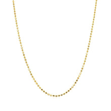 Load image into Gallery viewer, 14k Yellow Gold Diamond-Cut Bead Chain 1.2mm
