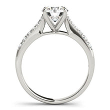 Load image into Gallery viewer, 14k White Gold Round Cut Diamond Engagement Ring  (1 5/8 cttw)
