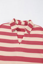 Load image into Gallery viewer, Classic Contrast Black Striped Collar Long Sleeve Mini Dress Stylish &amp; Trendy Casual Dress for Women
