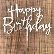 Load image into Gallery viewer, Acrylic One Cake Topper Top Cake One Cake Topper Birthday Cake Topper Double Sided For Anniversaries And Parties  Birthday Party Cupcake Toppers Flags Wedding Baby Shower Supplies Lovely Baking Dessert Decorations
