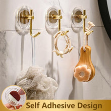 Load image into Gallery viewer, Acrylic Self Adhesive Hooks Wall Hook Home Décor Bathroom Towel Hooks Rack Hanging Coat Hanger Door Back Keys Hanger Bag Holder Wall Hanger Storage Organizer for Living Room Bedroom Wall Door
