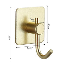 Load image into Gallery viewer, Adhesive Wall Hooks Mounted Door Key Cloth Coat Bathroom Robe Hanger Kitchen Hardware Rack Shelf Bag Hook Organizer For Hanging  Bathroom Toilet Sticky Hook
