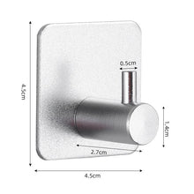 Load image into Gallery viewer, Adhesive Wall Hooks Mounted Door Key Cloth Coat Bathroom Robe Hanger Kitchen Hardware Rack Shelf Bag Hook Organizer For Hanging  Bathroom Toilet Sticky Hook
