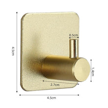 Load image into Gallery viewer, Adhesive Wall Hooks Mounted Door Key Cloth Coat Bathroom Robe Hanger Kitchen Hardware Rack Shelf Bag Hook Organizer For Hanging  Bathroom Toilet Sticky Hook
