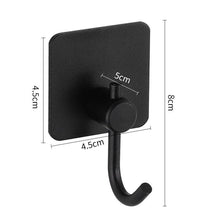 Load image into Gallery viewer, Adhesive Wall Hooks Mounted Door Key Cloth Coat Bathroom Robe Hanger Kitchen Hardware Rack Shelf Bag Hook Organizer For Hanging  Bathroom Toilet Sticky Hook
