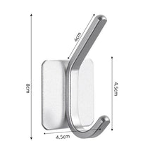 Load image into Gallery viewer, Adhesive Wall Hooks Mounted Door Key Cloth Coat Bathroom Robe Hanger Kitchen Hardware Rack Shelf Bag Hook Organizer For Hanging  Bathroom Toilet Sticky Hook
