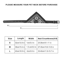 Load image into Gallery viewer, Adjustable Bandana Leather Pet Collar
