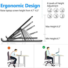 Load image into Gallery viewer, Adjustable Foldable Laptop Stand

