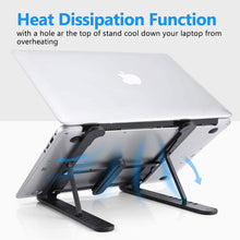 Load image into Gallery viewer, Adjustable Foldable Laptop Stand
