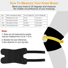 Load image into Gallery viewer, Adjustable Open Patella Compression Knee Brace
