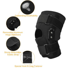 Load image into Gallery viewer, Adjustable Open Patella Compression Knee Brace
