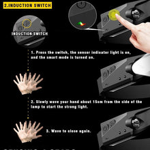 Load image into Gallery viewer, Adjustable Rechargeable LED Induction USB Headlamp  Lightweight Head Lamp Head Torch 5 Lighting Modes Flashlight   For Camping Hiking Running Outdoor Adults Kids
