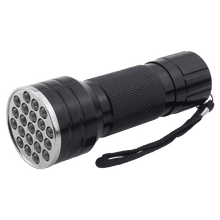 Load image into Gallery viewer, Adjustable Rechargeable UV Flashlight Black Light 21LED 12LED Handheld Portable Torch Light Ultraviolet Flashlight Detector Flashlight Torch For Bed Bug Dog Urine Pet Stains Matching With Pet Odor Eliminator
