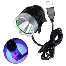 Load image into Gallery viewer, Adjustable Rechargeable UV Flashlight Portable Torch Ultra Violet LED Handheld For UV Glue Curing For Cellphone Repair Tool  Curing Lamp Dryer For Urine Stain Detector Sterilization Phone Circuit Board
