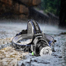 Load image into Gallery viewer, Adjustable Rechargeable Waterproof Brightest Zoomable LED Lightweight Hands Free Headlamp High Power For Adult Hunting Camping Running Hiking Riding Fishing Rechargeable T6 Chip Headlight
