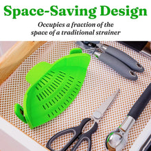 Load image into Gallery viewer, Adjustable Silicone Pot Strainer and Pasta Strainer
