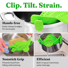 Load image into Gallery viewer, Adjustable Silicone Pot Strainer and Pasta Strainer
