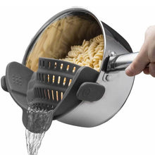 Load image into Gallery viewer, Adjustable Silicone Pot Strainer and Pasta Strainer
