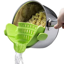 Load image into Gallery viewer, Adjustable Silicone Pot Strainer and Pasta Strainer
