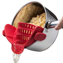 Load image into Gallery viewer, Adjustable Silicone Pot Strainer and Pasta Strainer
